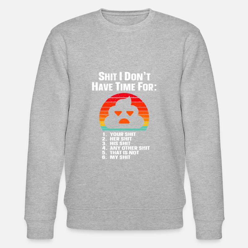 Schwarzer Humor - Stanley/Stella Unisex Bio-Sweatshirt CHANGER  - Grau meliert