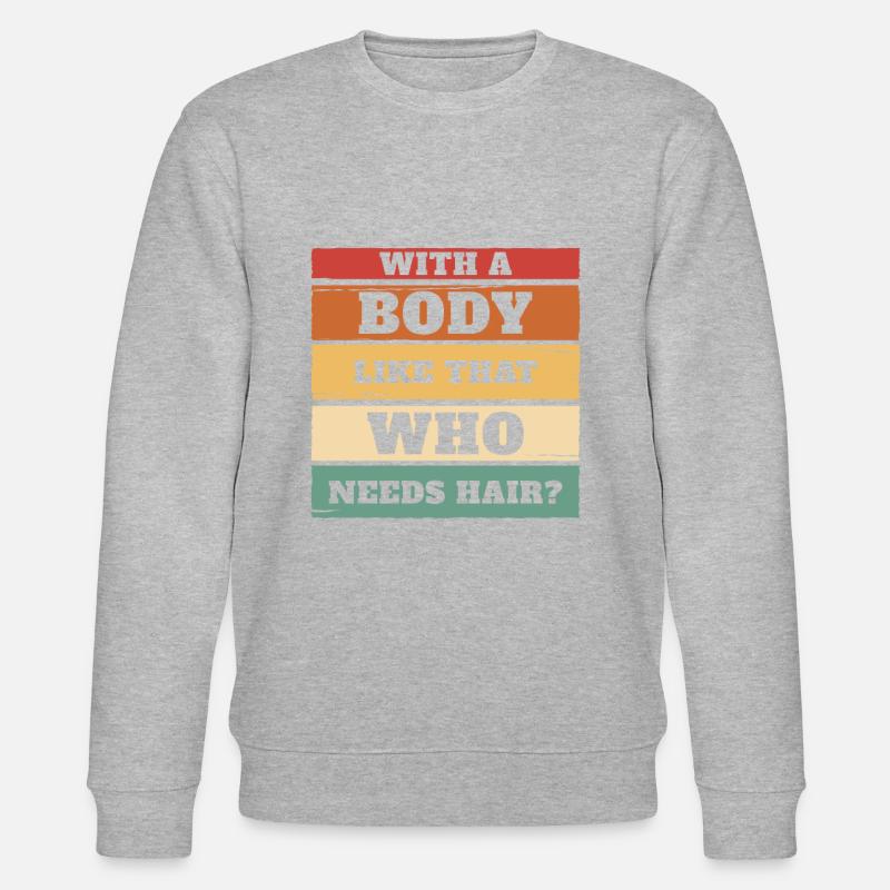 Schwarzer Humor - Stanley/Stella Unisex Bio-Sweatshirt CHANGER  - Grau meliert