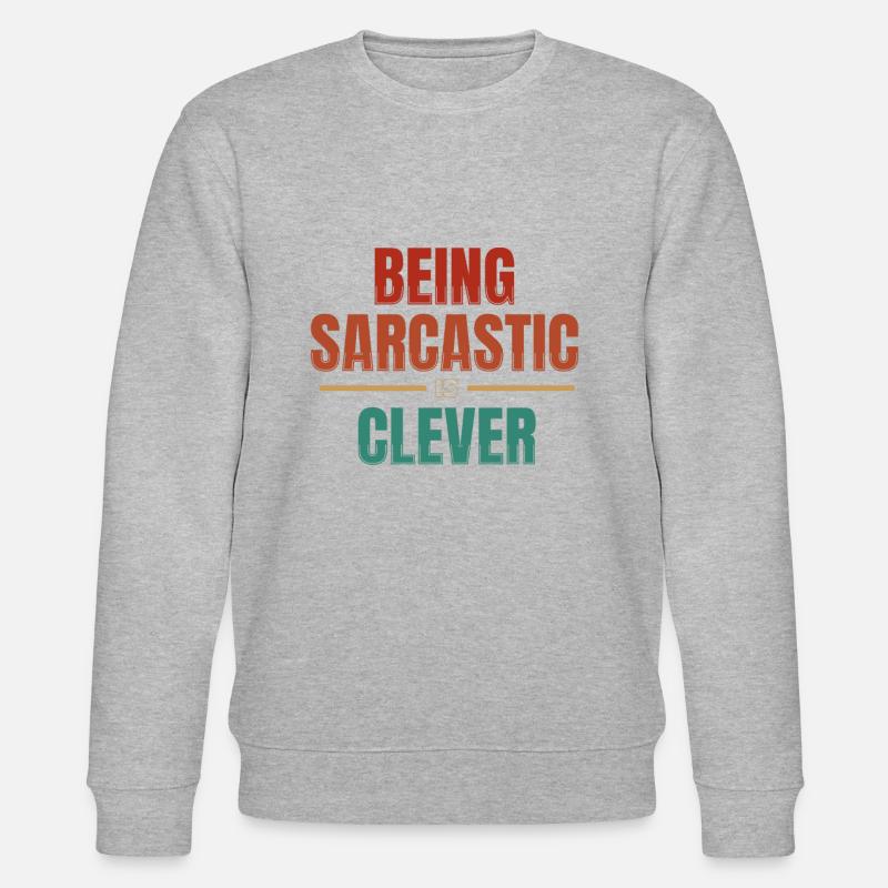 Schwarzer Humor - Stanley/Stella Unisex Bio-Sweatshirt CHANGER  - Grau meliert