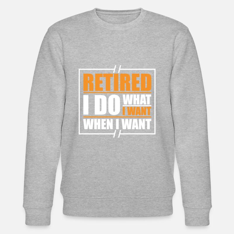 Pension de retraité drôle - Sweat bio CHANGER Stanley/Stella Unisexe - gris chiné