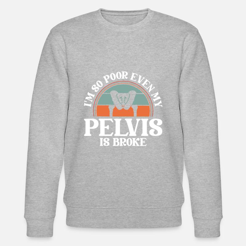Schwarzer Humor - Stanley/Stella Unisex Bio-Sweatshirt CHANGER  - Grau meliert