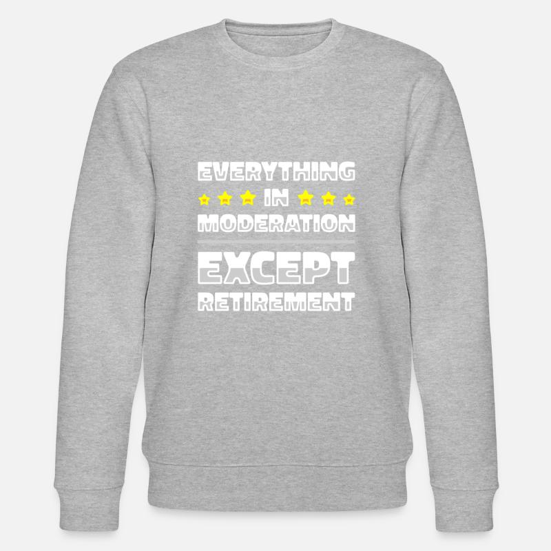 Rentner Rente Mäßig - Stanley/Stella Unisex Bio-Sweatshirt CHANGER  - Grau meliert