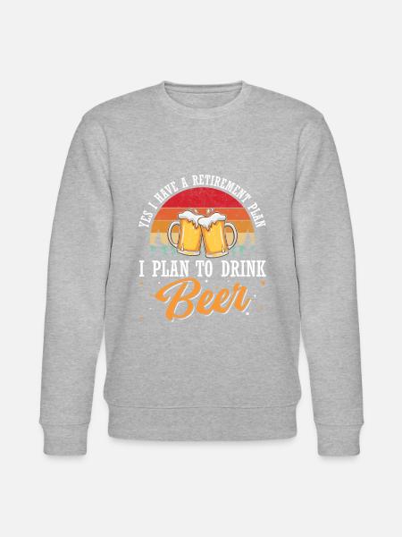 Rentner Rente Bier - Stanley/Stella Unisex Bio-Sweatshirt CHANGER  - Grau meliert