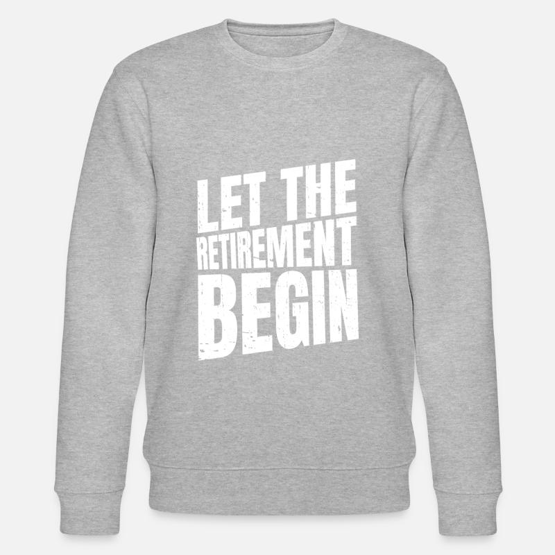 Rentner Rente Lustig - Stanley/Stella Unisex Bio-Sweatshirt CHANGER - Grau meliert