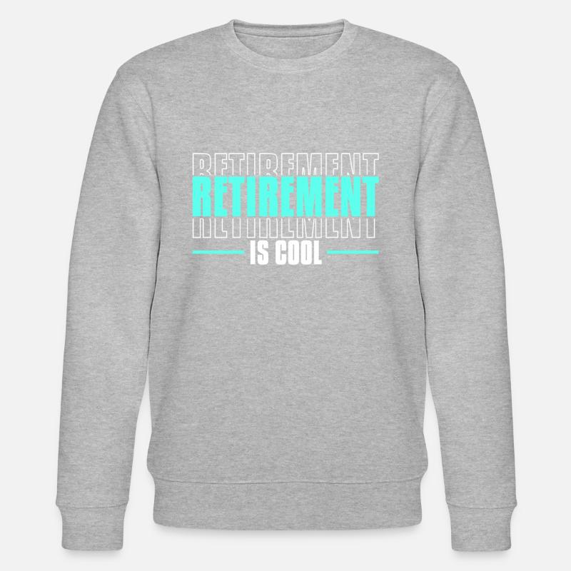 Rentner Rente Cool - Stanley/Stella Unisex Bio-Sweatshirt CHANGER  - Grau meliert