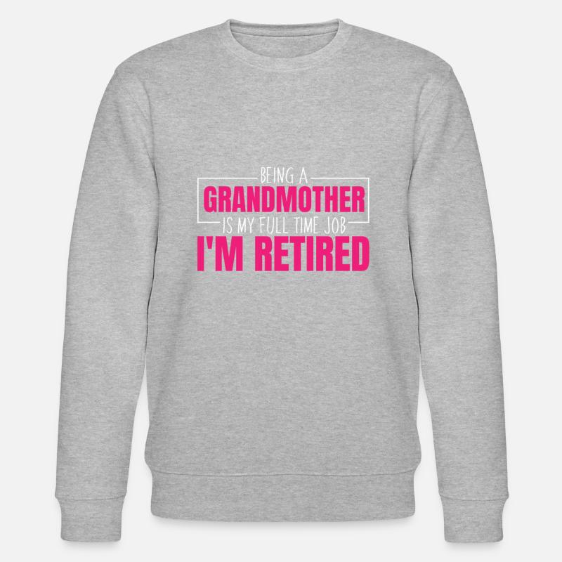 Rentner Rente Oma - Stanley/Stella Unisex Bio-Sweatshirt CHANGER  - Grau meliert