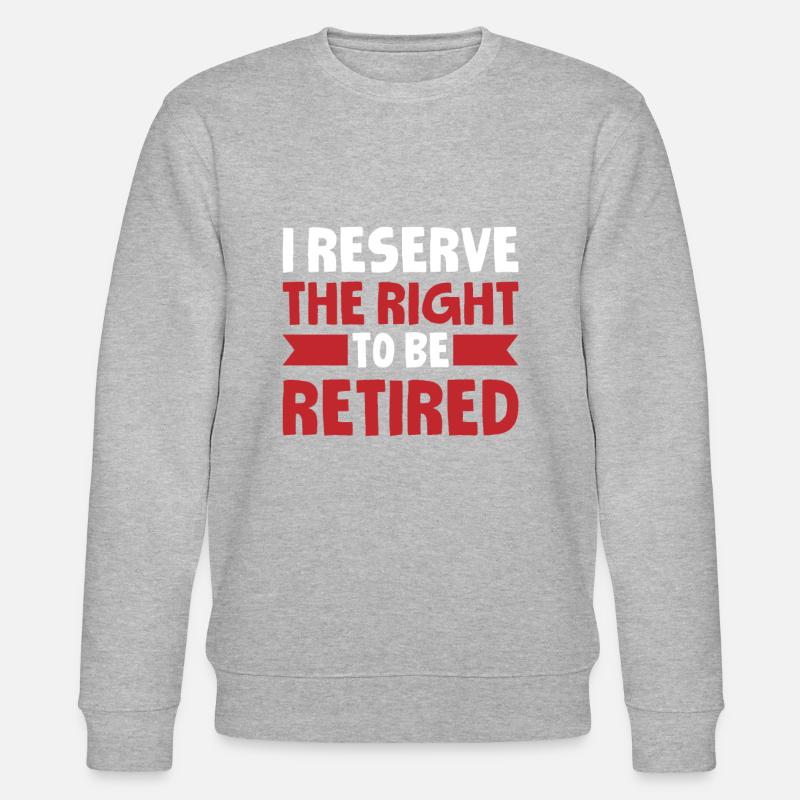Rentner Rente - Stanley/Stella Unisex Bio-Sweatshirt CHANGER  - Grau meliert