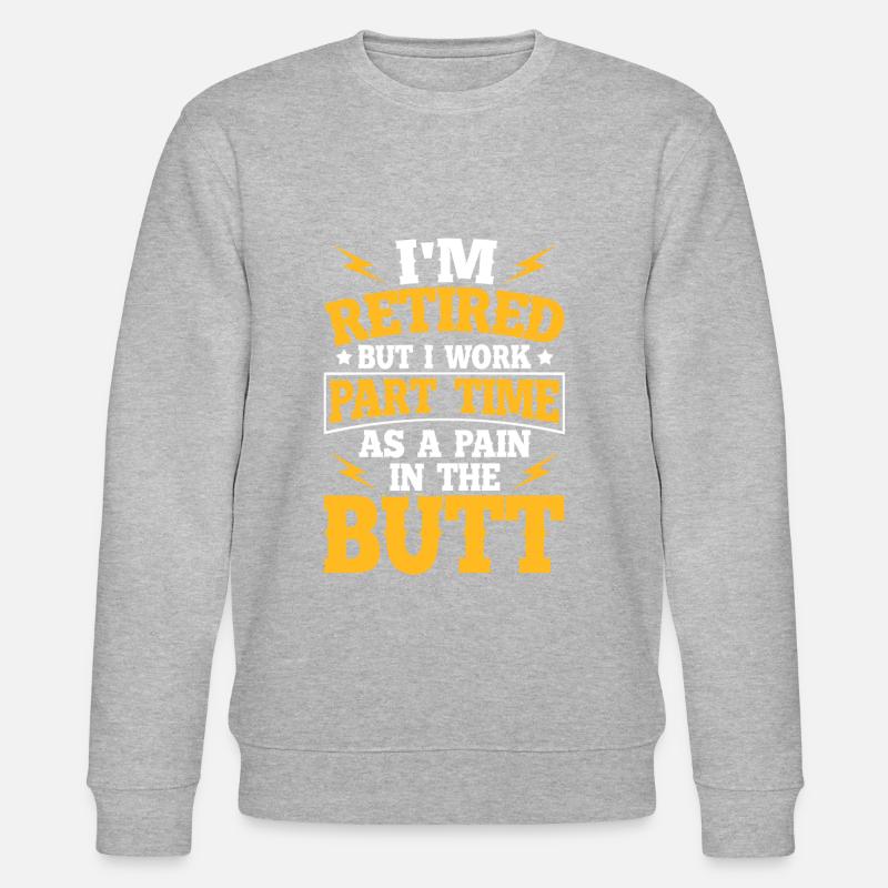 Rentner Rente Witzig - Stanley/Stella Unisex Bio-Sweatshirt CHANGER - Grau meliert