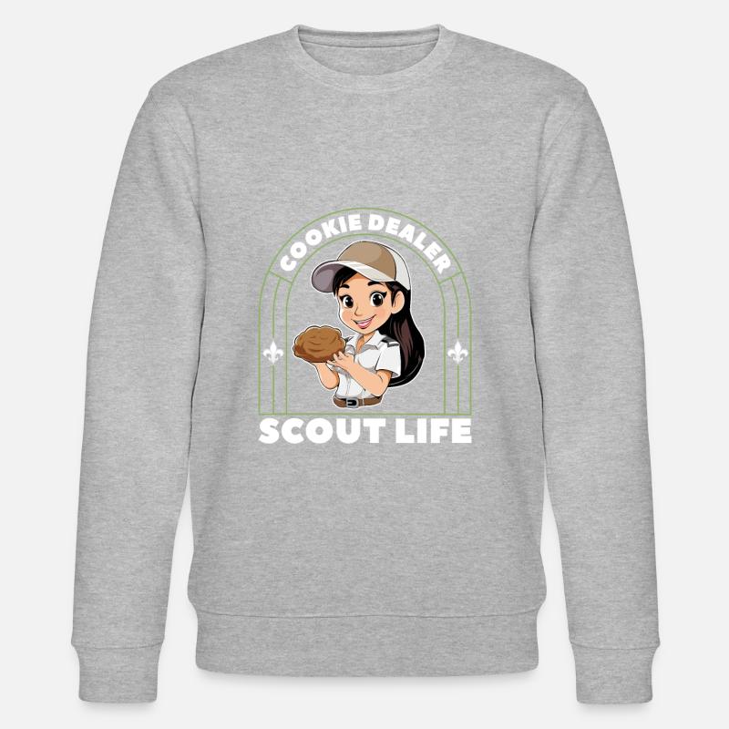 Pfadfinder Plätzchen - Stanley/Stella Unisex Bio-Sweatshirt CHANGER  - Grau meliert
