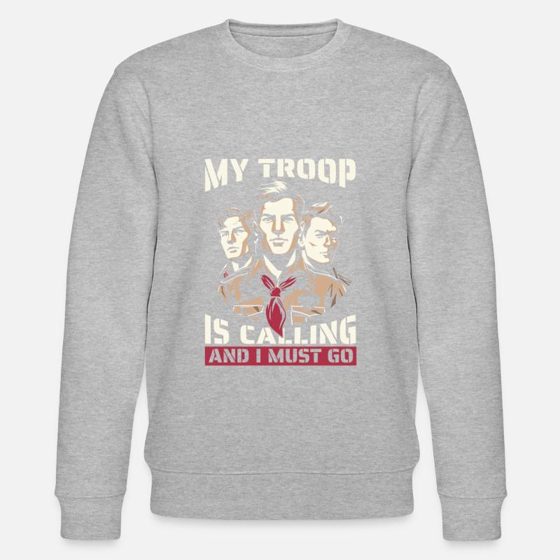 Pfadfinder - Stanley/Stella Unisex Bio-Sweatshirt CHANGER  - Grau meliert