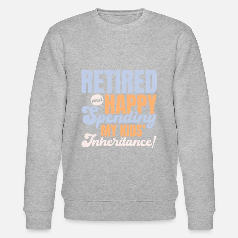 Rentner Rente Nachlass - Stanley/Stella Unisex Bio-Sweatshirt CHANGER  - Grau meliert