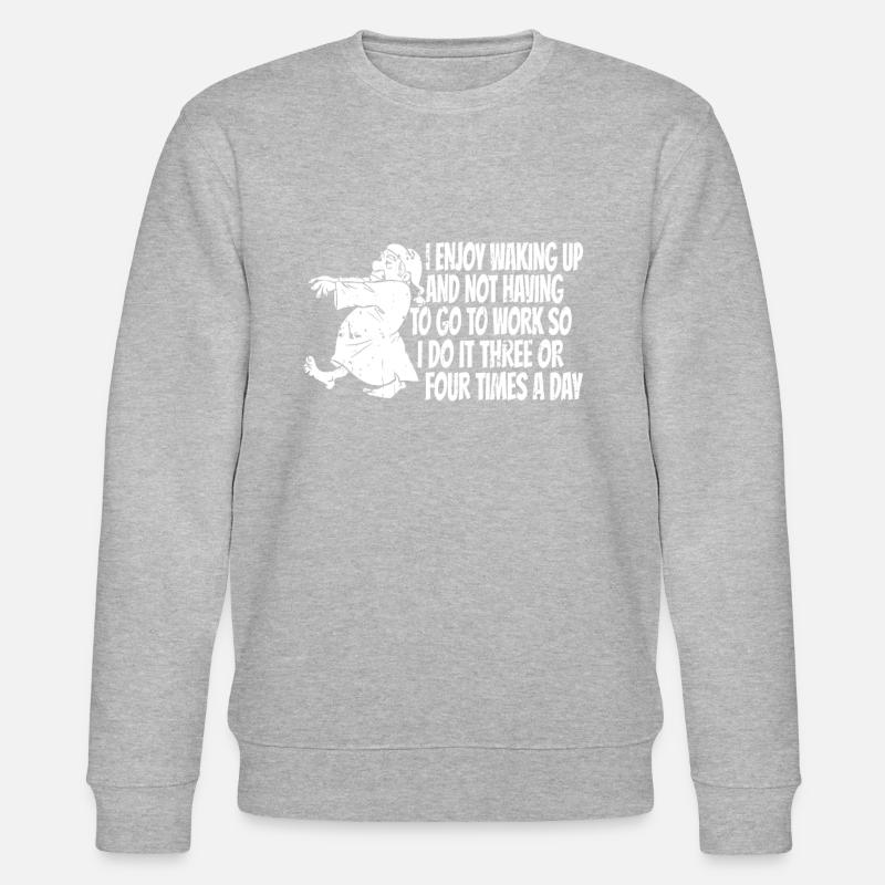 Rentner Rente Lustig - Stanley/Stella Unisex Bio-Sweatshirt CHANGER  - Grau meliert