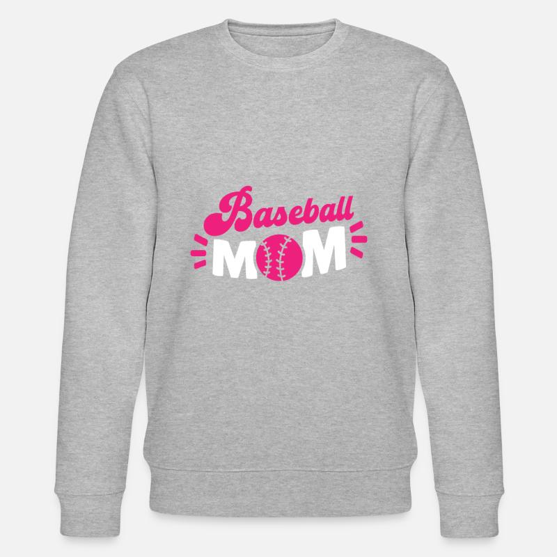 Baseball Mutter Baseball Mom - Stanley/Stella Unisex Bio-Sweatshirt CHANGER - Grau meliert
