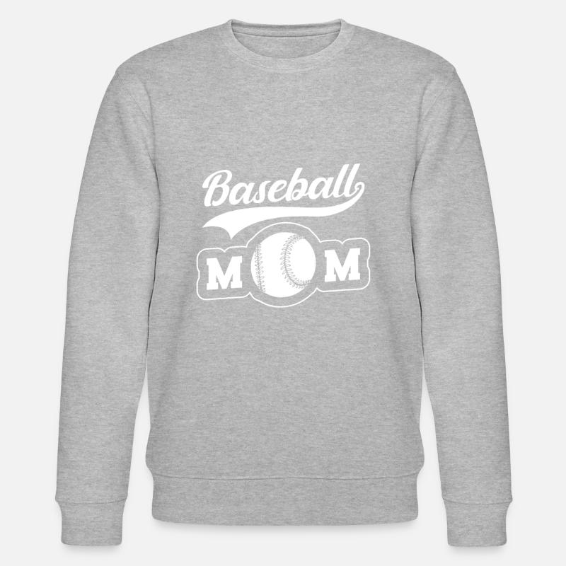 Baseball Mutter Baseball Mom - Stanley/Stella Unisex Bio-Sweatshirt CHANGER - Grau meliert
