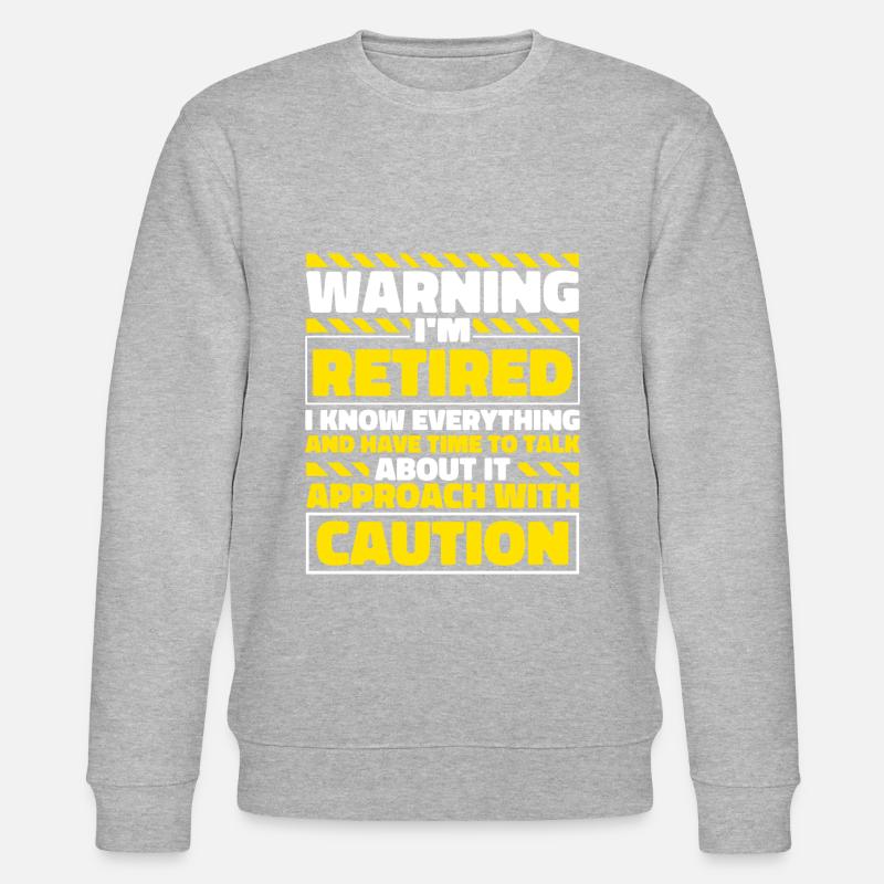 Rentner Rente Lustig - Stanley/Stella Unisex Bio-Sweatshirt CHANGER  - Grau meliert