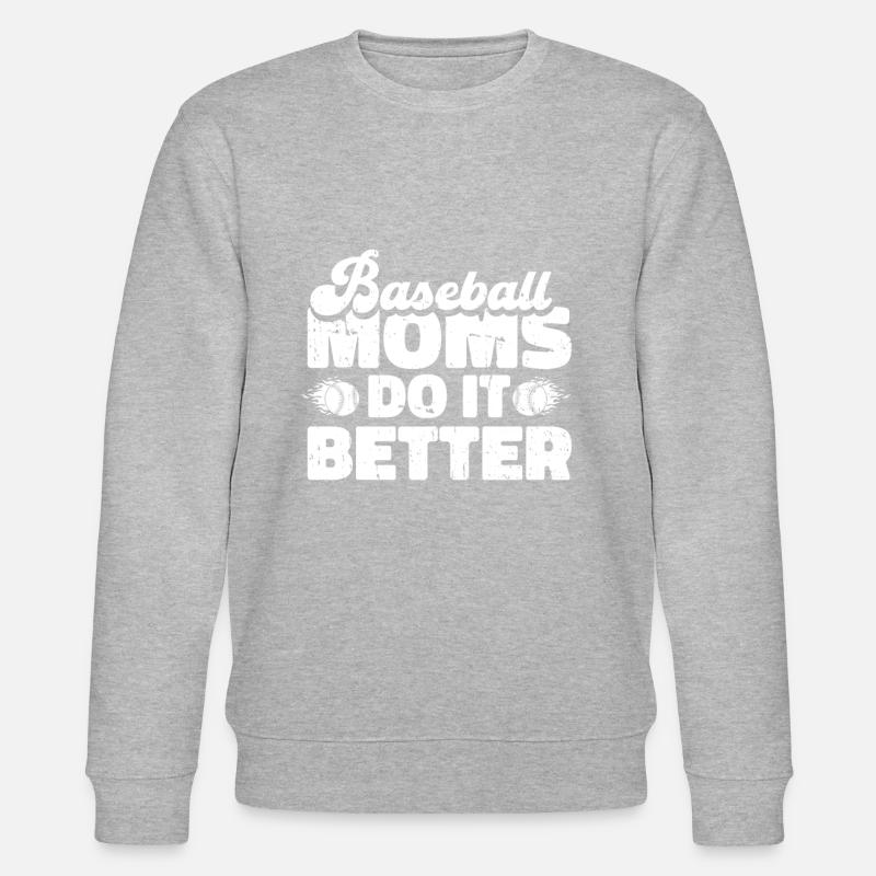Baseball Baseball Mama - Stanley/Stella Unisex Bio-Sweatshirt CHANGER  - Grau meliert