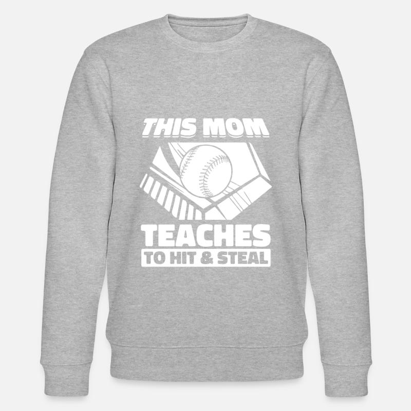 Baseball Baseball Mama - Stanley/Stella Unisex Bio-Sweatshirt CHANGER  - Grau meliert