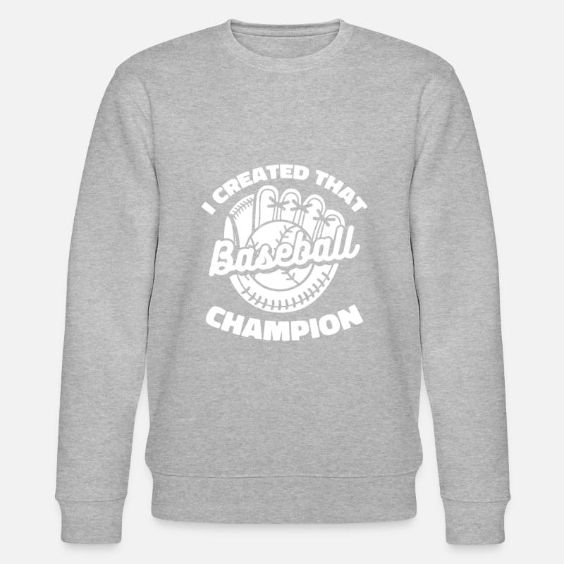 Baseball Baseball Mama - Stanley/Stella Unisex Bio-Sweatshirt CHANGER  - Grau meliert
