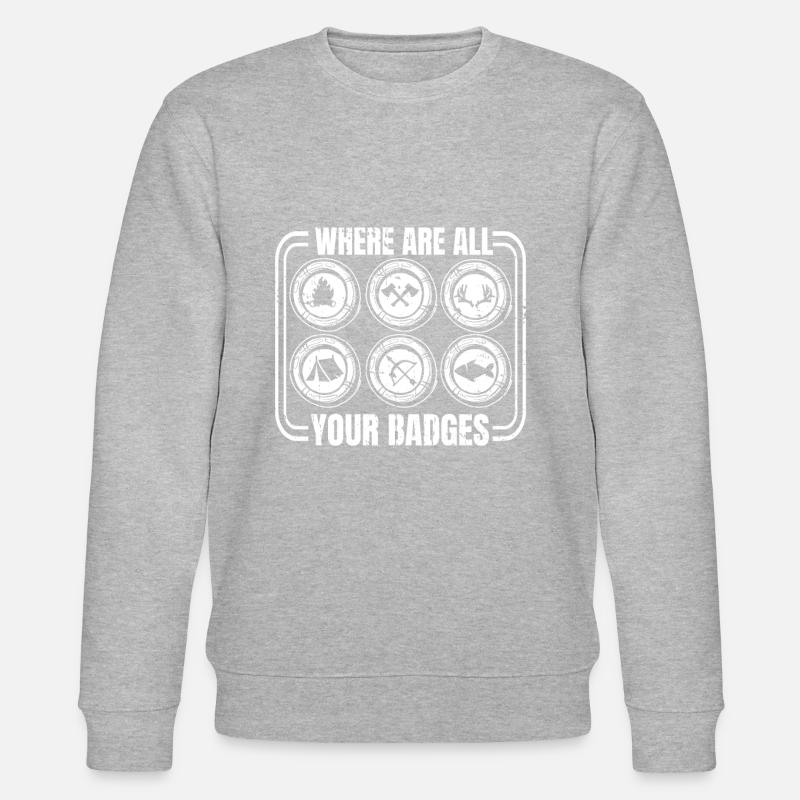 Éclaireur - Sweat bio CHANGER Stanley/Stella Unisexe - gris chiné
