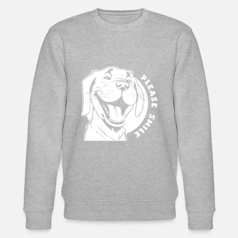 Labrador Just Smile - Sweat bio CHANGER Stanley/Stella Unisexe - gris chiné