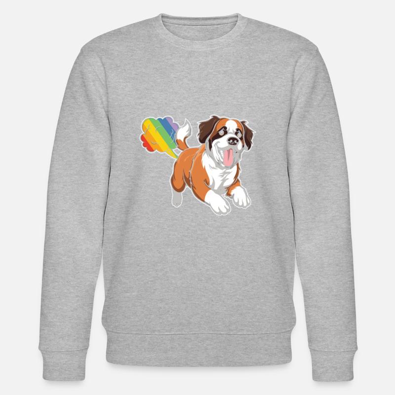 Saint-Bernard arc-en-ciel Pet arc-en-ciel - Sweat bio CHANGER Stanley/Stella Unisexe - gris chiné