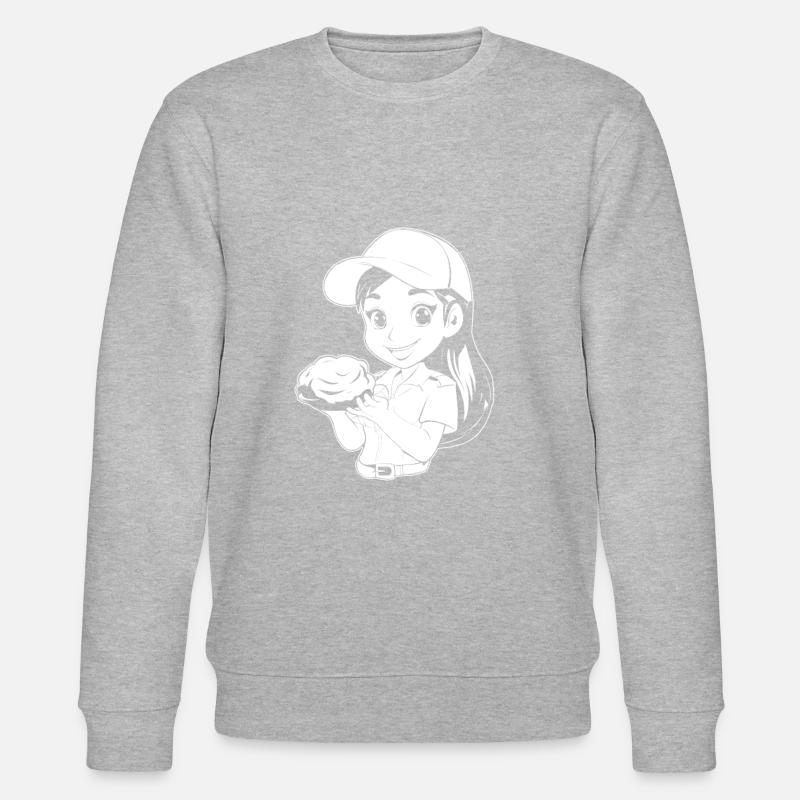 Pfadfinder Plätzchen - Stanley/Stella Unisex Bio-Sweatshirt CHANGER  - Grau meliert