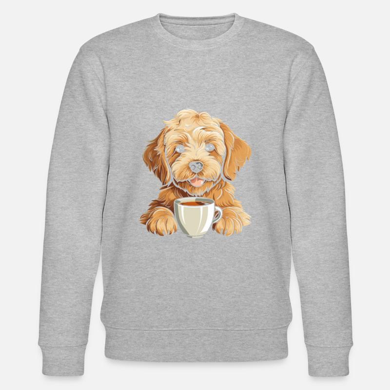 Golden Doodle Kaffee - Stanley/Stella Unisex Bio-Sweatshirt CHANGER  - Grau meliert