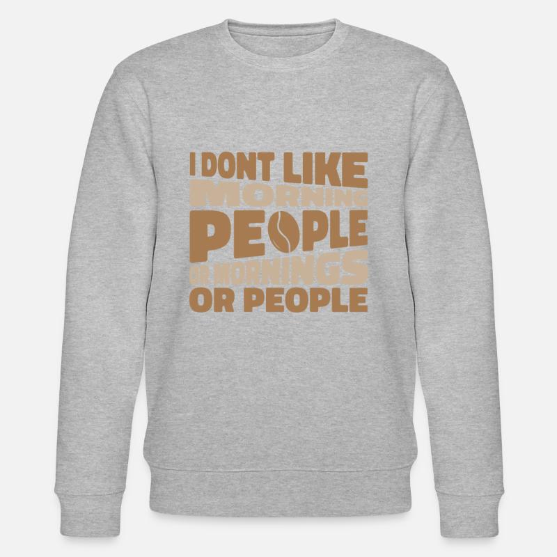 Schwarzer Humor - Stanley/Stella Unisex Bio-Sweatshirt CHANGER  - Grau meliert