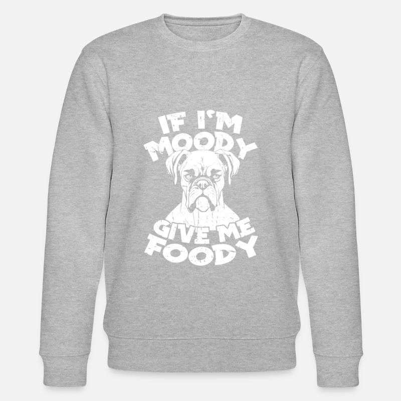 Boxer Chien Allemand Boxer Drôle - Sweat bio CHANGER Stanley/Stella Unisexe - gris chiné