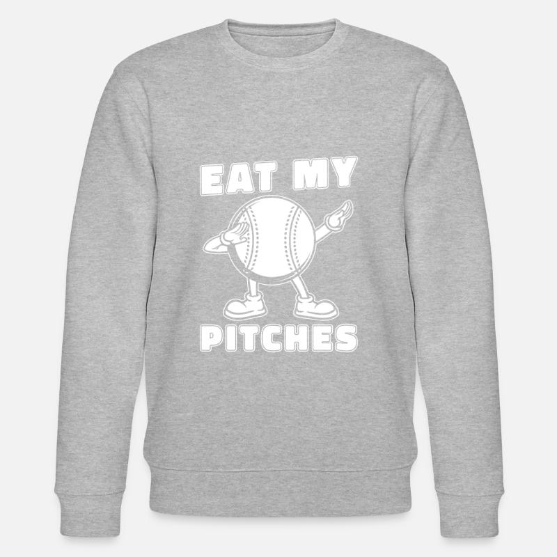 Baseball Witzig - Stanley/Stella Unisex Bio-Sweatshirt CHANGER  - Grau meliert