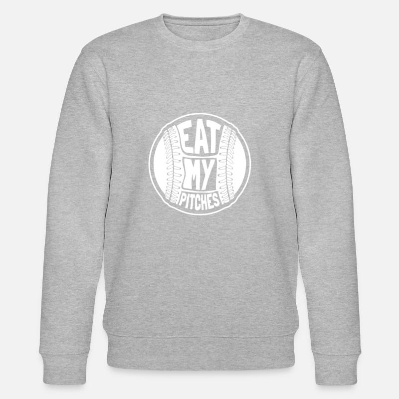 Baseball Witzig - Stanley/Stella Unisex Bio-Sweatshirt CHANGER  - Grau meliert