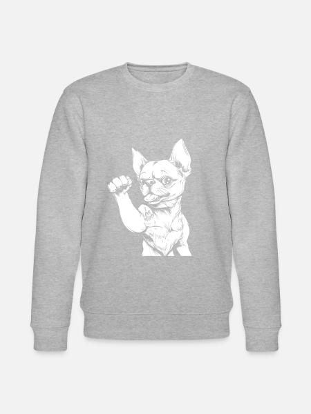 Chihuahua J’aime maman - Sweat bio CHANGER Stanley/Stella Unisexe - gris chiné