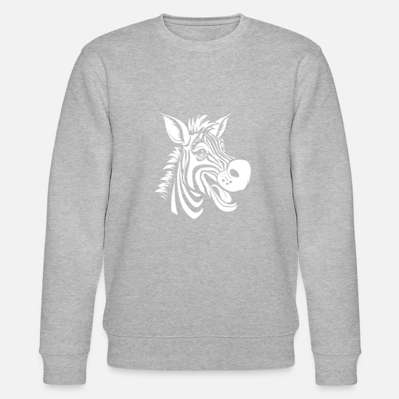 Zebra - Stanley/Stella Unisex Bio-Sweatshirt CHANGER  - Grau meliert