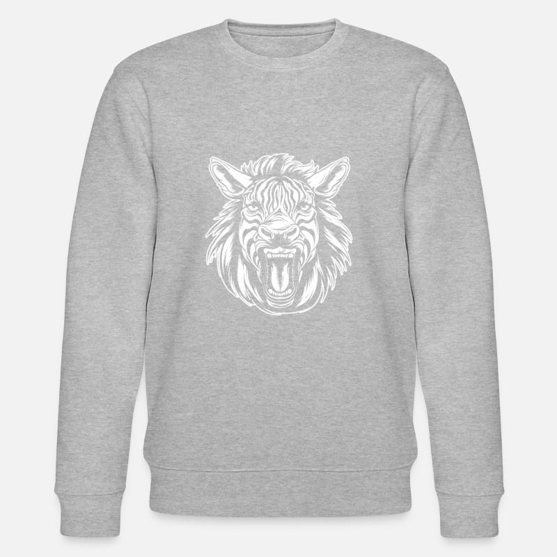 Zèbre - Sweat bio CHANGER Stanley/Stella Unisexe - gris chiné