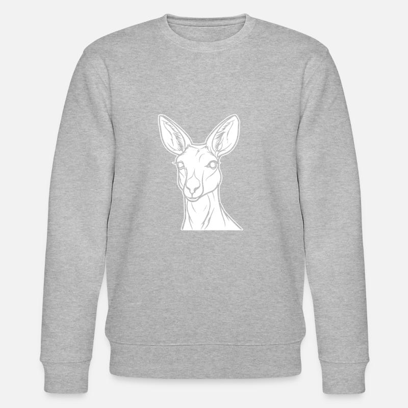 Känguru - Stanley/Stella Unisex Bio-Sweatshirt CHANGER  - Grau meliert