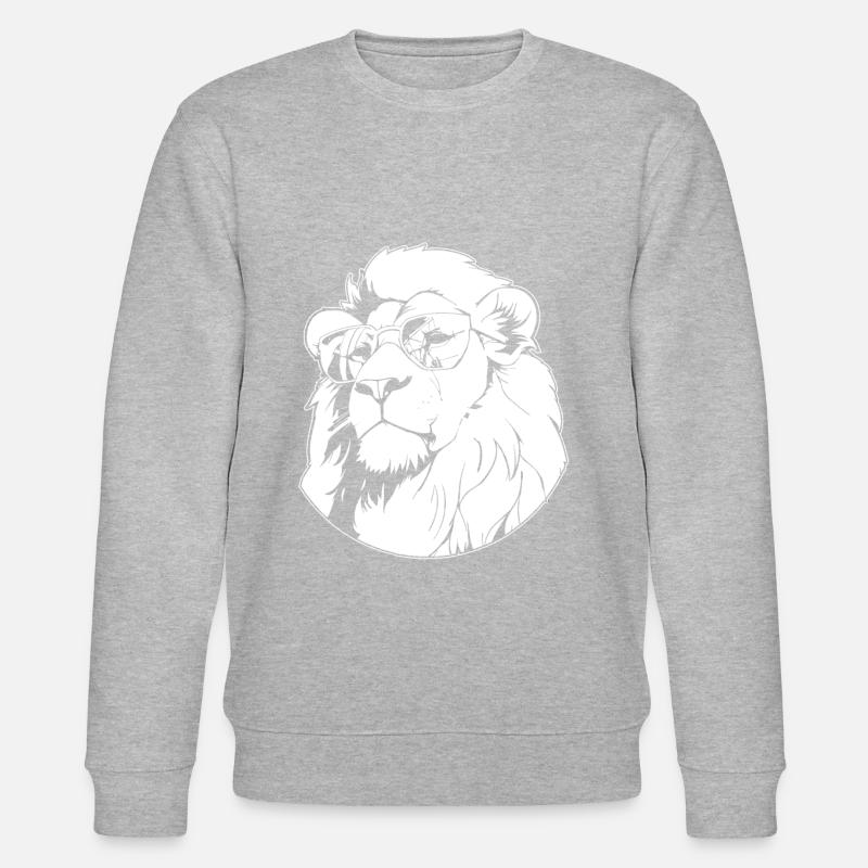 Löwe - Stanley/Stella Unisex Bio-Sweatshirt CHANGER  - Grau meliert