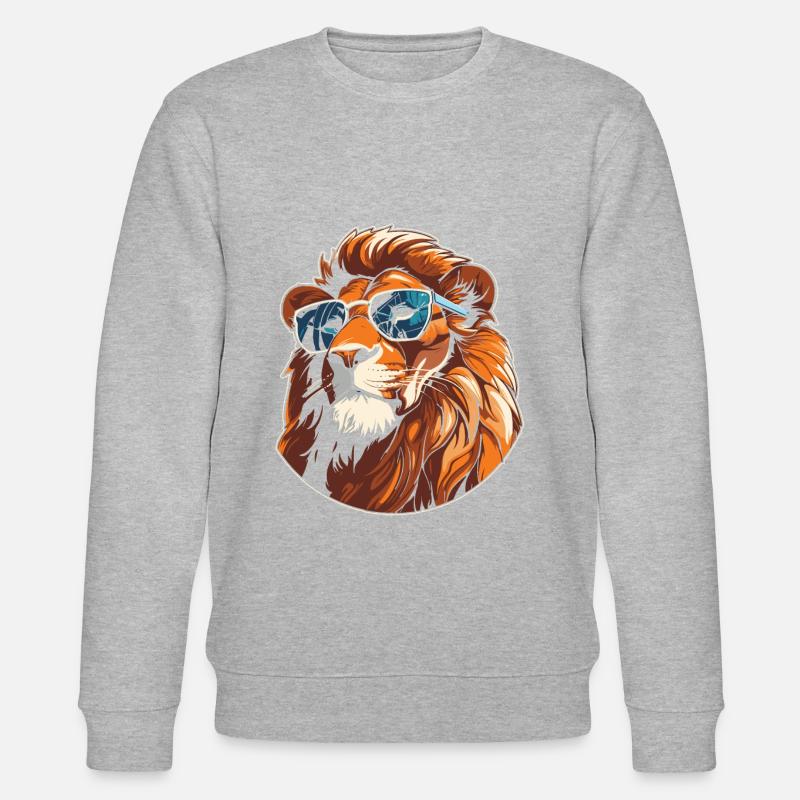Löwe Sonnenbrille - Stanley/Stella Unisex Bio-Sweatshirt CHANGER - Grau meliert