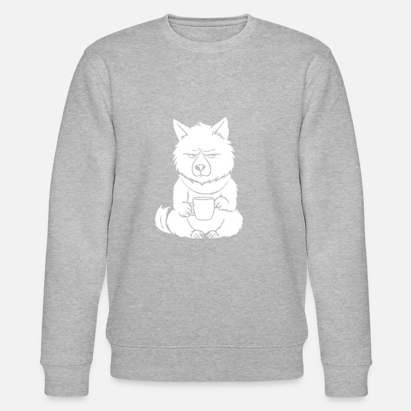 Wolf Coffee - Stanley/Stella CHANGER Unisex Organic Sweatshirt - heather grey
