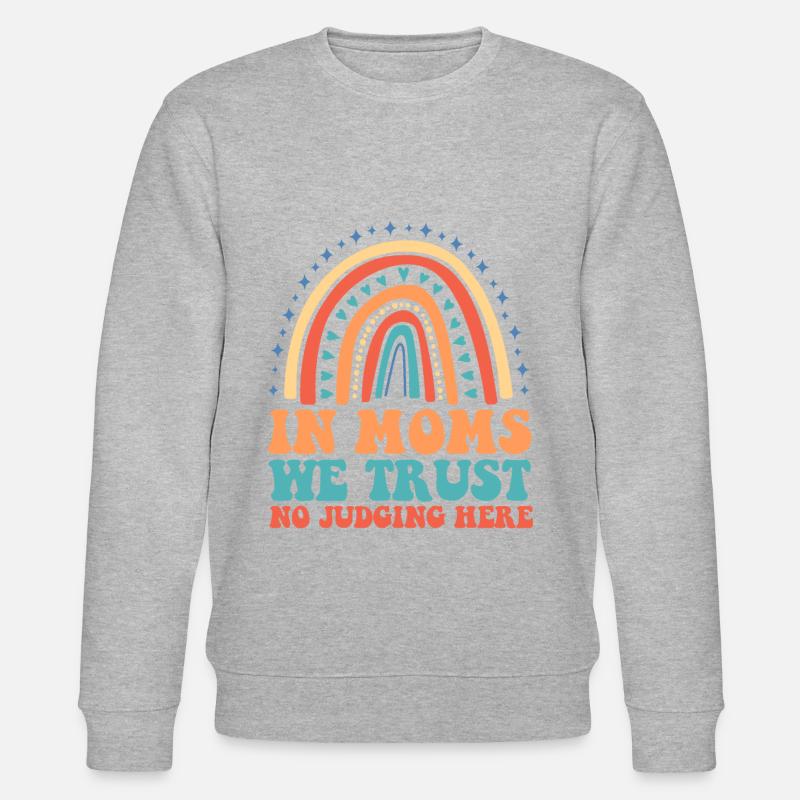 Mama Mutter Unterstützung Der Mutter - Stanley/Stella Unisex Bio-Sweatshirt CHANGER  - Grau meliert