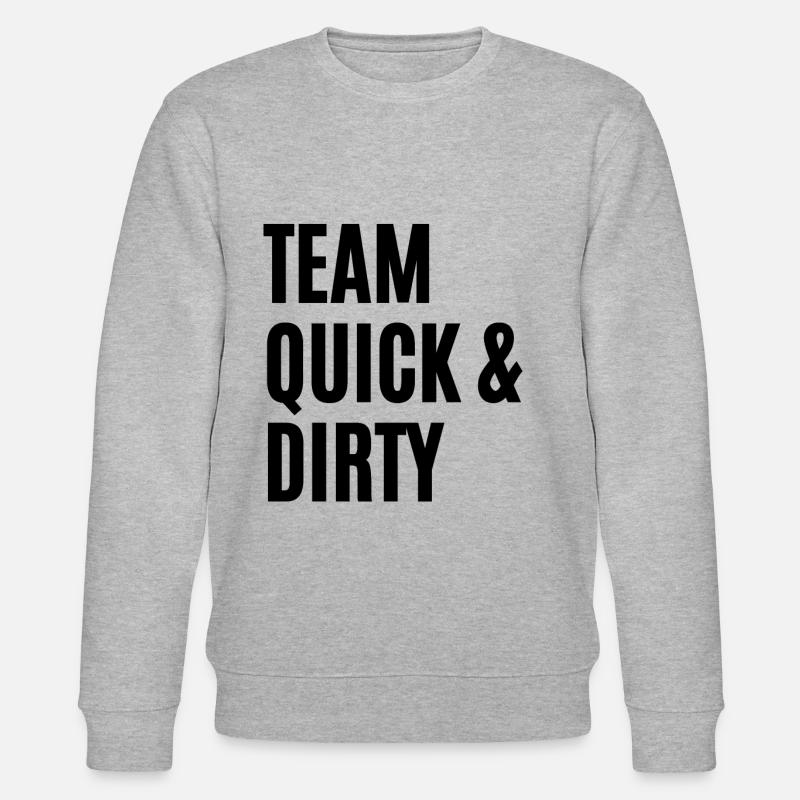 TEAM QUICK & DIRTY - Stanley/Stella Unisex Bio-Sweatshirt CHANGER  - Grau meliert