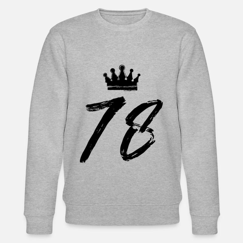 78 Couronne numérique - Sweat bio CHANGER Stanley/Stella Unisexe - gris chiné