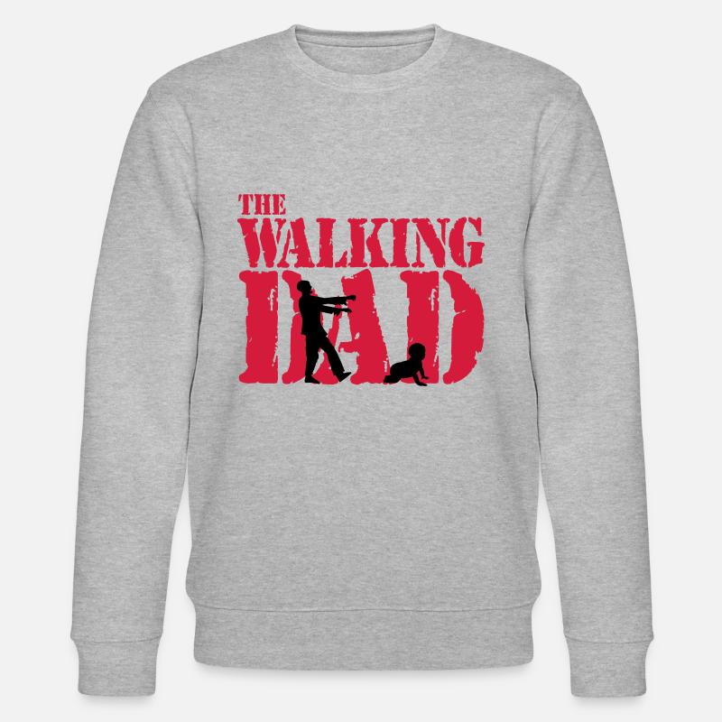 WALKING DAD - Stanley/Stella Unisex Bio-Sweatshirt CHANGER  - Grau meliert