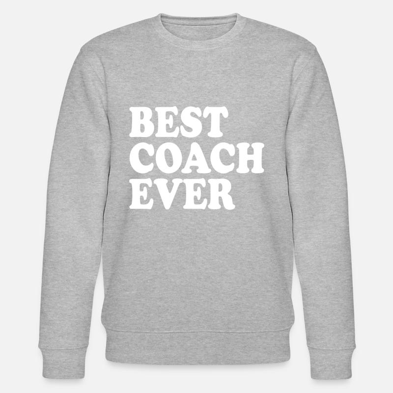 Best coach ever - Stanley/Stella Unisex Bio-Sweatshirt CHANGER  - Grau meliert