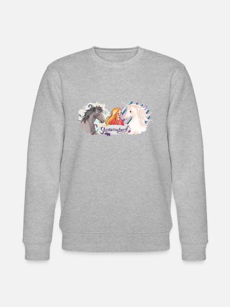 Sternenschweif Normal Und Verwandelt Mit Laura - Stanley/Stella Unisex Bio-Sweatshirt CHANGER - Grau meliert