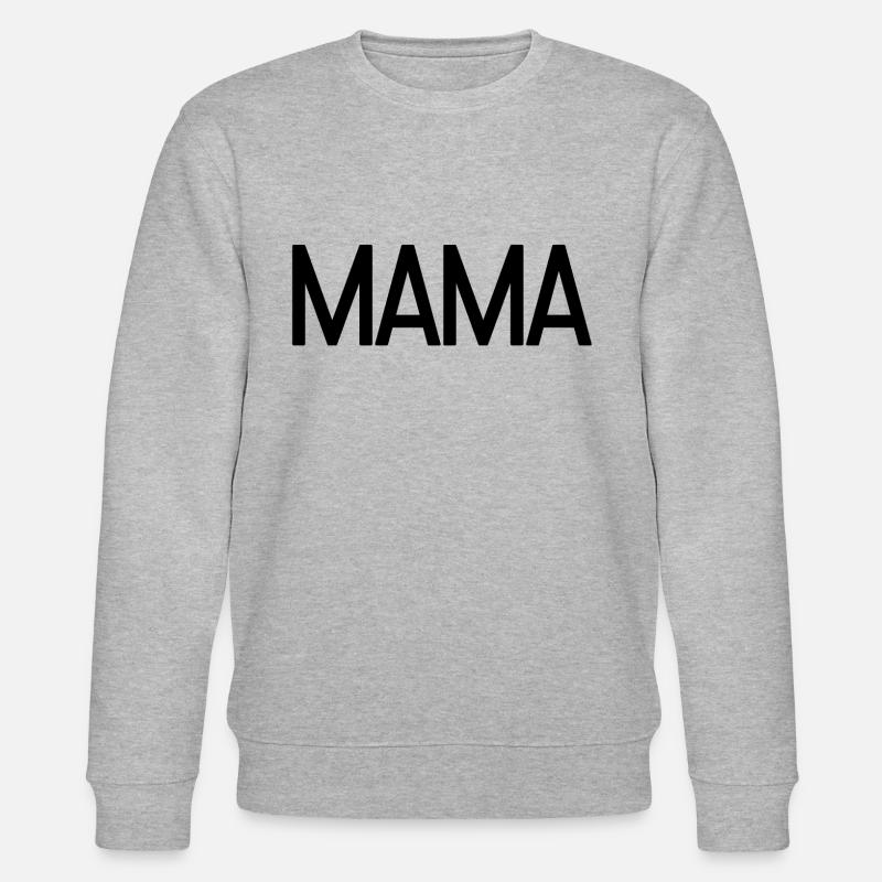 MAMA - Stanley/Stella Unisex Bio-Sweatshirt CHANGER  - Grau meliert
