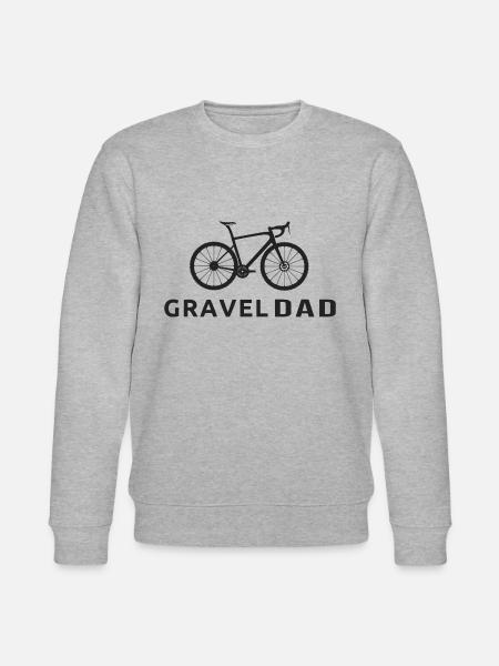 fiets gravel papa fietsen - Stanley/Stella Uniseks bio-sweatshirt CHANGER  - grijs gemêleerd