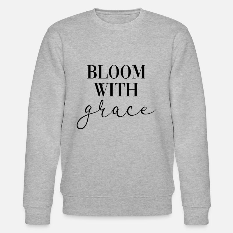 Blüte - Stanley/Stella Unisex Bio-Sweatshirt CHANGER  - Grau meliert