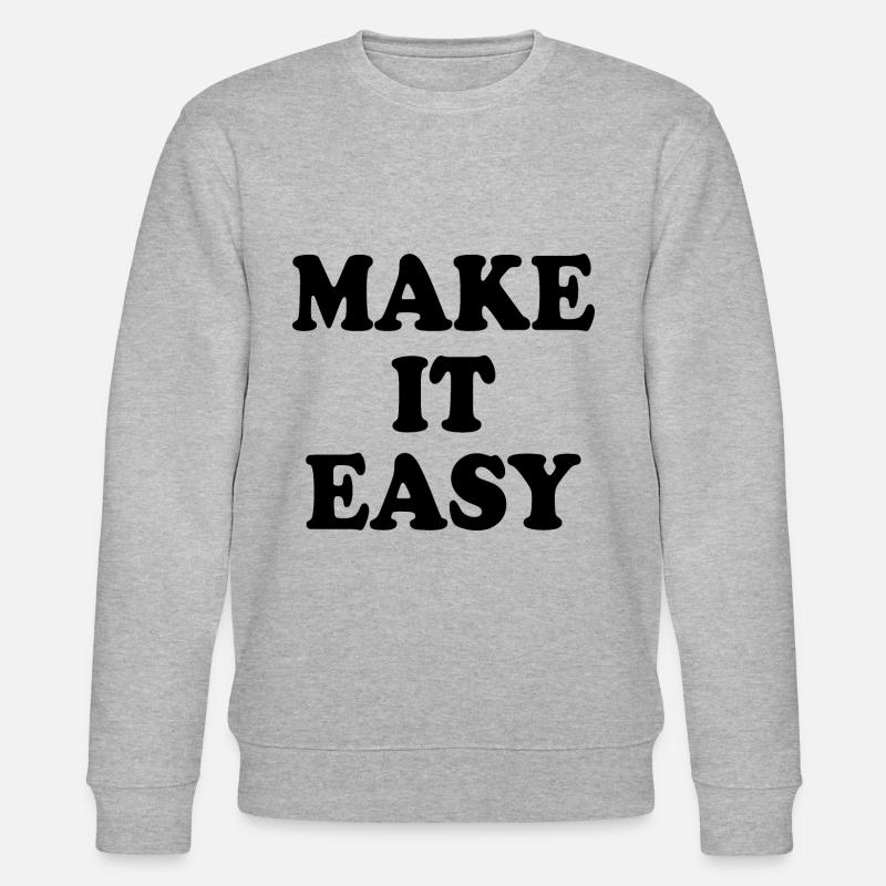 Make it easy - Stanley/Stella Unisex Bio-Sweatshirt CHANGER  - Grau meliert