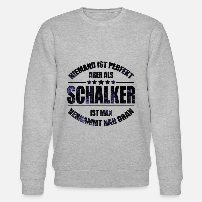 Schalker Fan Design Geschenkidee - Stanley/Stella Unisex Bio-Sweatshirt CHANGER  - Grau meliert