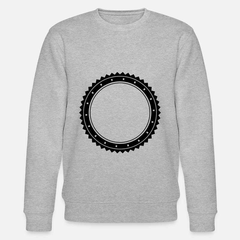 circle emblem - Stanley/Stella CHANGER Unisex Organic Sweatshirt - heather grey